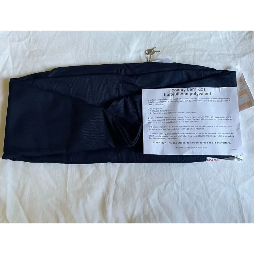 Pottery Barn Kids Anywhere Beanbag™ Navy Twill Slipcover